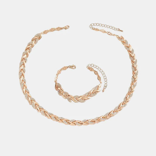 Ensemble de Bijoux Élégant à Motif Queue de Poisson – Finition Stylée et Captivante Jewelry Electro Paris Rose