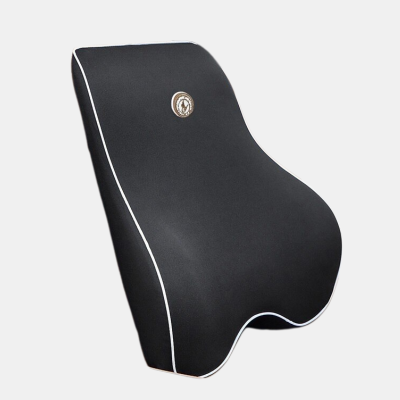 Oreiller Ergonomique De Soutien Lombaire En Mousse À Mémoire De Forme Pour Bureau Et Maison Back & Lumbar Support Cushions Electro Paris Noir