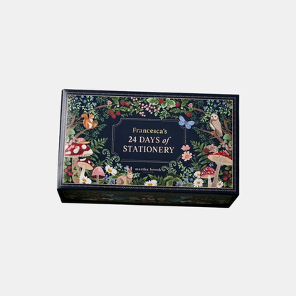 Calendrier De L’Avent Papeterie 24 Jours Au Design Enchanté De Forêt Hivernale Black Friday Deal Advent calendar Electro Paris Vert