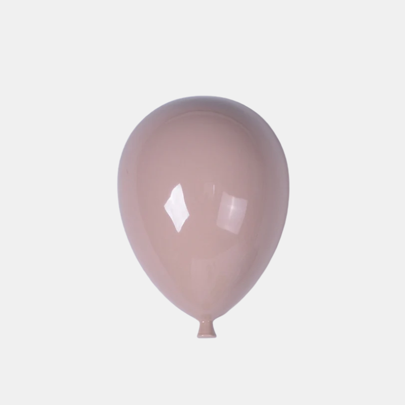 Ornement Mural En Céramique En Forme de Ballon Pour Décoration Ludique et Élégante Home decoration Electro Paris Rosa 20.5x15x9cm