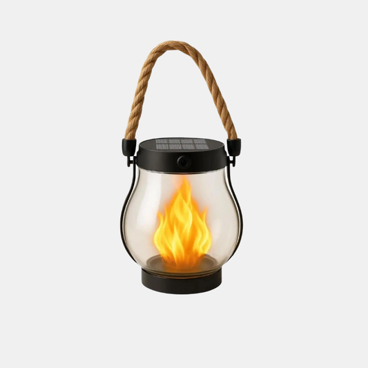 Lanterne Solaire Extérieure Avec Effet Flamme Réaliste Pour Jardin Et Terrasse Outdoor Lights Electro Paris Transparent