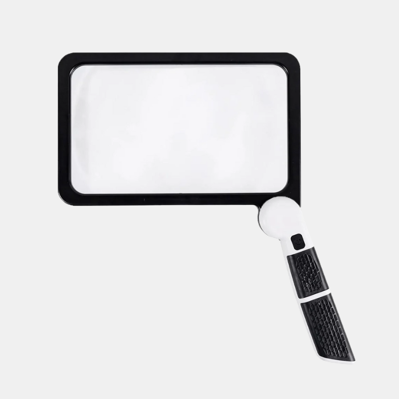 Loupe De Lecture Pliable À Éclairage LED Avec Grossissement 5x Pour Lecture Et Loisirs Créatifs Magnifier Electro Paris Noir
