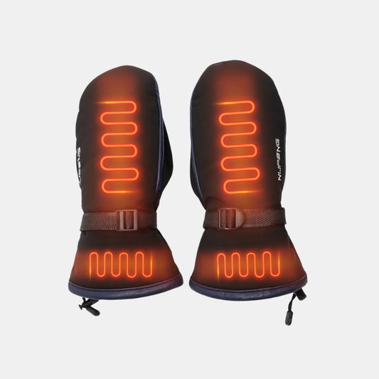 Gants Chauffants Électriques Rechargeables – Chauffage Double Face, Imperméables et USB Pour Ski Gloves Electro Paris Orange Femmes (26cm)