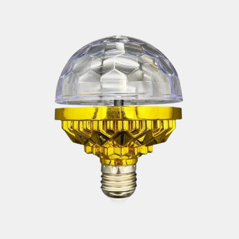Ampoule LED Rotative RGB Avec Effet Stroboscopique Pour Créer Une Atmosphère De Fête Colorée Party light Electro Paris Or