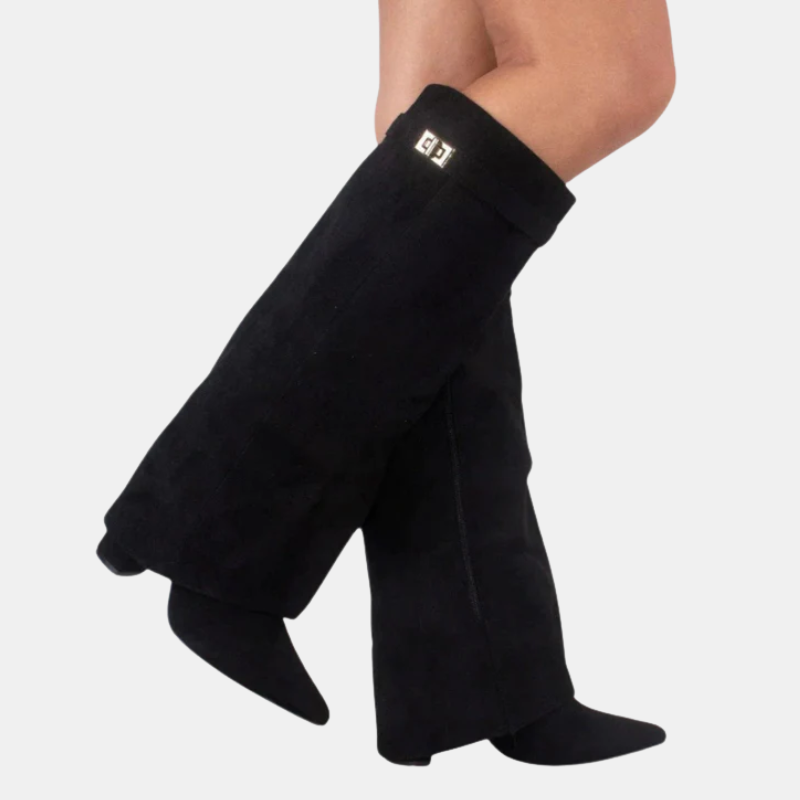 Chaussures En Cuir Élégantes Pour Femme Avec Détails Dorés Et Confort Quotidien Women boots Electro Paris Moka noir 36