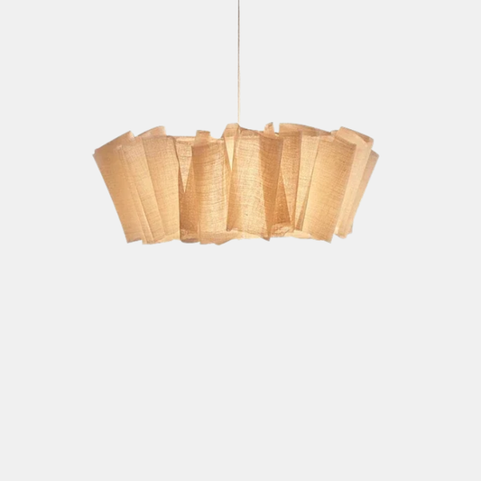 Suspension Plafonnier En Tissu Vintage Nordique Pour Décoration De Maison Élégante Ceiling light Electro Paris D60cm 3 lumières Lumière neutre (4500 K)
