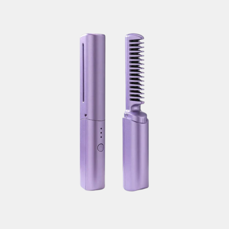 Lisseur Sans Fil Pour Cheveux Lisses Brillants Et Sans Frisottis Avec Chauffage Rapide Et Batterie Longue Durée Hair styling tool Electro Paris Violet