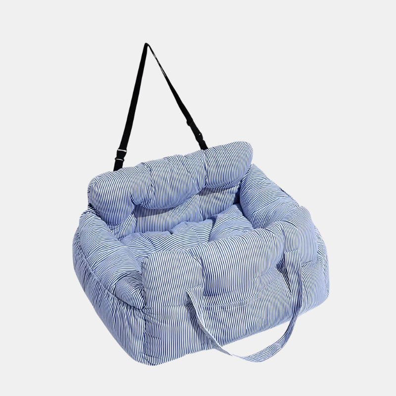 Lit Confortable Pour Chien Avec Sécurité Optimale Et Facile À Installer Dans La Voiture Pets accessories Electro Paris Bleu M(46x42x34)