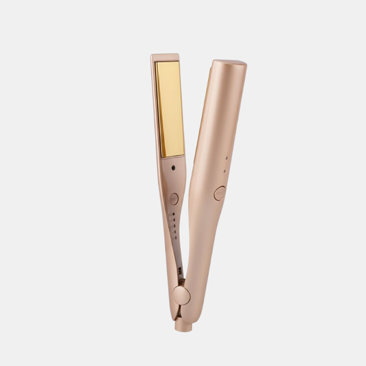 Styler 2-en-1 Pour Cheveux Lisses, Bouclés Ou Ondulés Sans Dommages Avec Protection Thermique Avancée Hair styling tool Electro Paris Rose Or