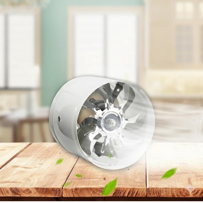 Ventilateur D’Extraction Haute Performance Pour Éliminer Fumée, Odeurs Et Humidité Kitchen Accessories Electro Paris Blanc 10x7.3cm