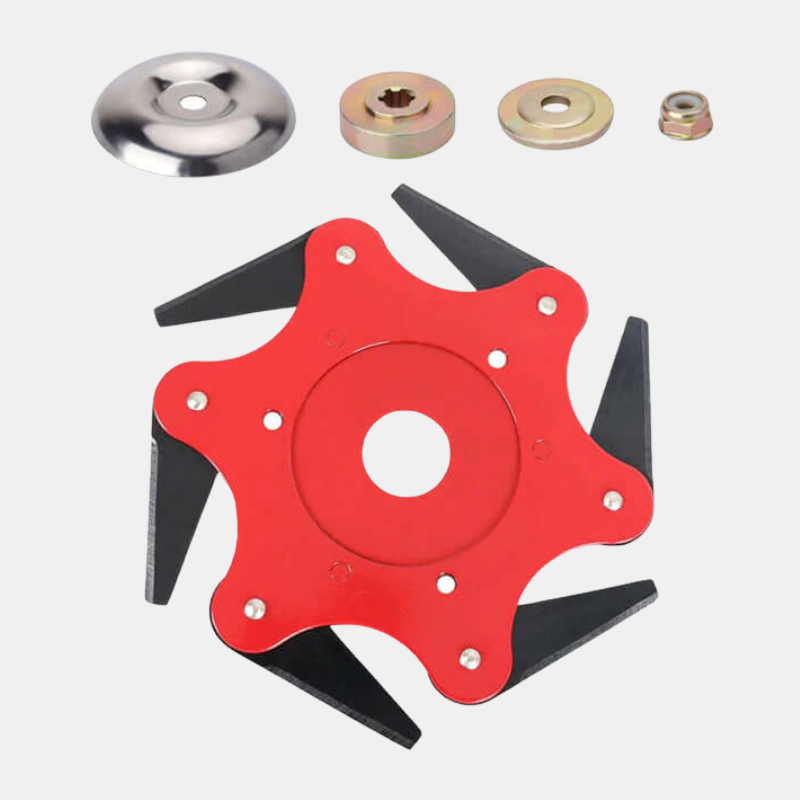 Tête De Coupe En Acier À Six Lames Pour Tondeuse Et Débroussailleuse De Jardin Garden & DIY Electro Paris Tête de coupe sans kit de montage