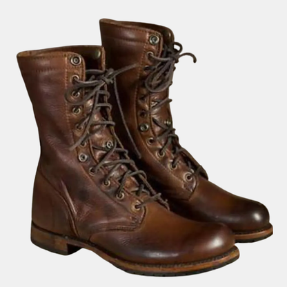 Bottes à Lacets Mi-hautes pour Homme – Confort Durable et Style Robuste Men Boots Electro Paris Brun foncé 35