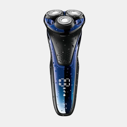 Rasoir Électrique Pour Homme Avec Têtes Flexibles 3D Et Affichage LED Pour Précision Razor Electro Paris Bleu