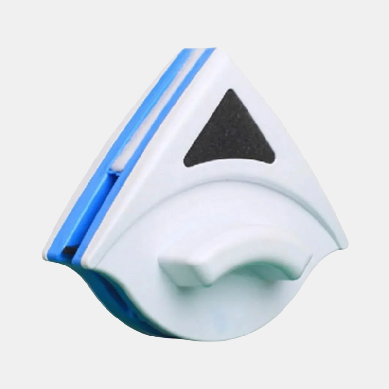 Nettoyeur De Vitres Magnétique Innovant Avec Microfibre Pour Une Nettoyage Sans Effort Home cleaning tool Electro Paris Blanc