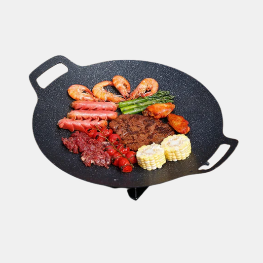 Poêle À Griller Antiadhésive En Pierre Médicale Pour Cuisine Saine Et Cuisson Polyvalente Cooking pan Electro Paris Noir