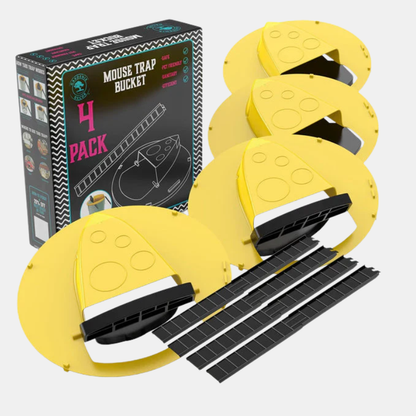 Piège À Souris Avec Couvercle Pour Seau 4 Pièces – Solution Automatique De Contrôle Des Rongeurs Pest trap Electro Paris Jaune