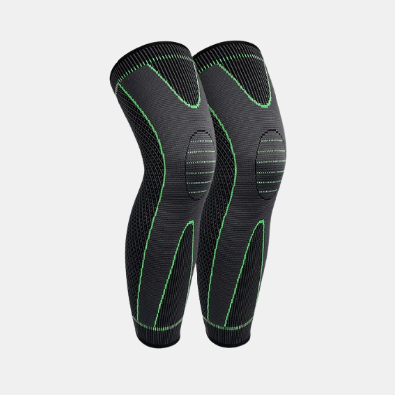 Bandage Pour Genou Avec Compression 360° Pour Soulager Les Douleurs Et Prévenir Les Blessures (Lot De 2) Knee brace Electro Paris Vert M