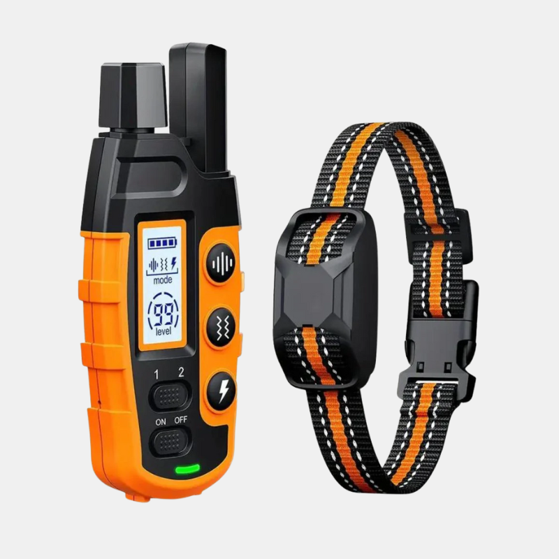 Collier de Dressage pour Chien – Collier Télécommandé Intelligent avec Bip Dog Training Collar Electro Paris 1 Collier Orange