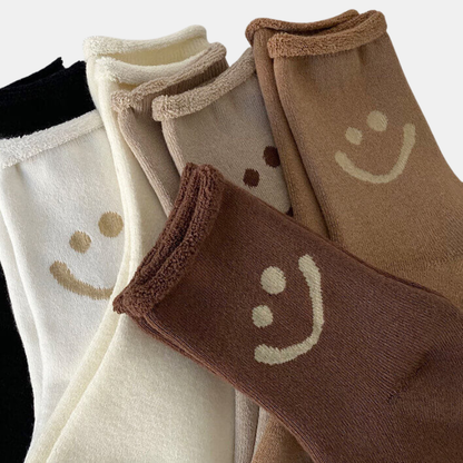 Chaussettes Confortables Pour Femme Et Homme Avec Motif Happy Face Coloré Et Lot Multi-Paires Socks Electro Paris Lot de 6 paires Taille unique