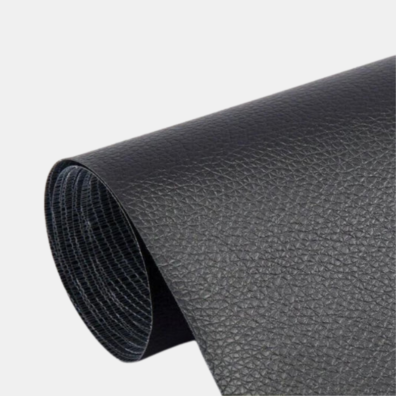 Patches En Cuir Auto-Adhésifs Pour Réparation Facile Et Esthétique De Vos Articles En Cuir Fabric repair kit Electro Paris Noir 50 x 138cm