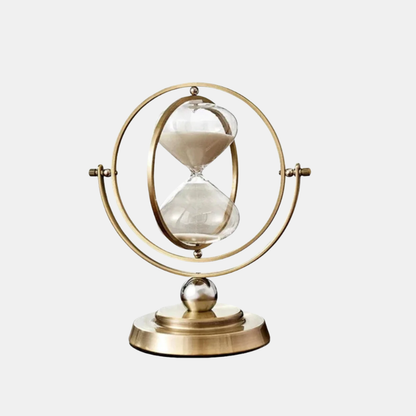 Horloge De Sable Scandinave Décorative En Métal Pour Maison Bureau Ou Salon Hourglasses Electro Paris 15 Minutes (13*22*24cm)