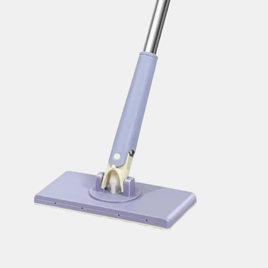 Balai Essuie-Sol Compact Avec Tête Rotative 360° Pour Nettoyage Hygiénique Et Quotidien Mop Electro Paris Violet