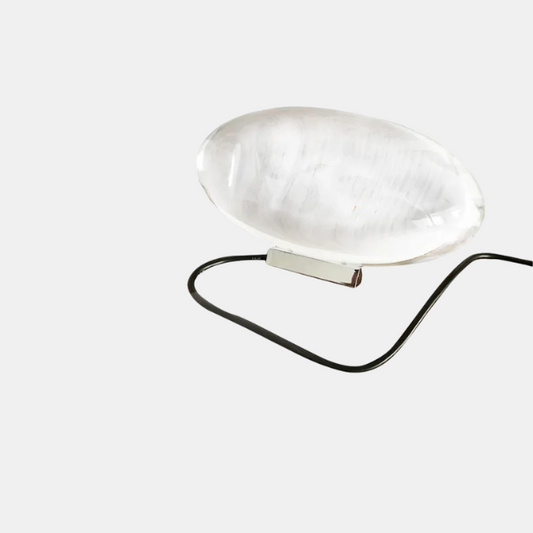 Lampe De Table Cristal Avec Éclat Coucher De Soleil Pour Ambiance Lumineuse Apaisante Table Lamps Electro Paris Transparent