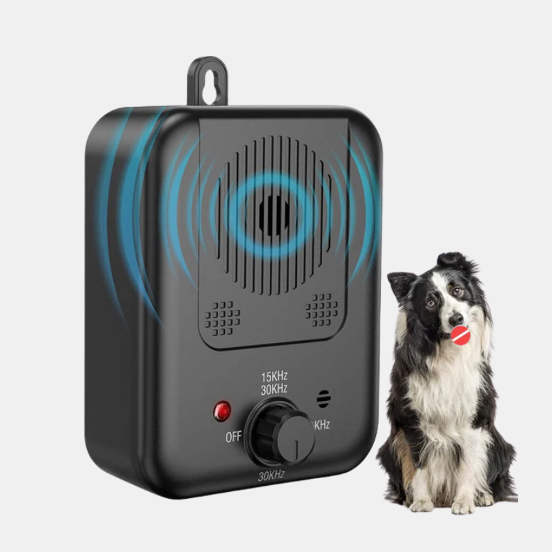 Solution Ultrasonique Anti-Aboiement Pour Chien Avec Réglages Ajustables Et Portée Étendue Pour Un Environnement Plus Calme Dog accessories Electro Paris Noir