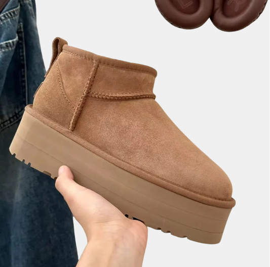 Bottes Ultra Mini Marron Pour Femmes – Doublure En Fourrure Chaude et Confort Exceptionnel Pour l’Hiver Women's Shoes Electro Paris Marron 36