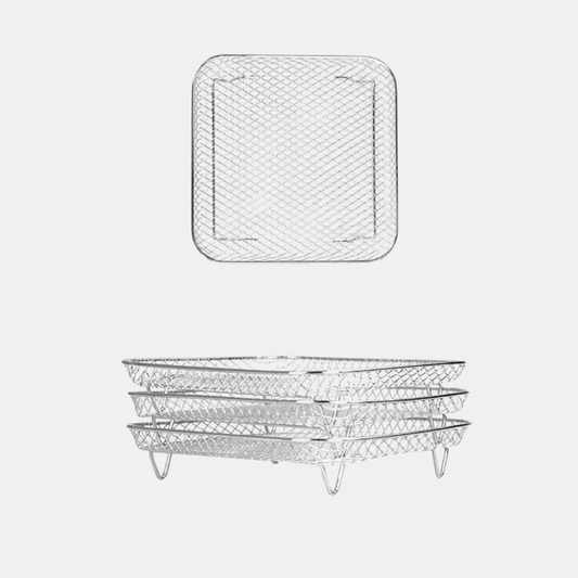 Paniers À Friture Empilables Pour Plus D’Espace Et Une Cuisson Parfaite Simultanée Home & Garden > Kitchen & Dining > Kitchen Tools & Gadgets > Air Fryer Accessories Electro Paris Carré 3 Tours