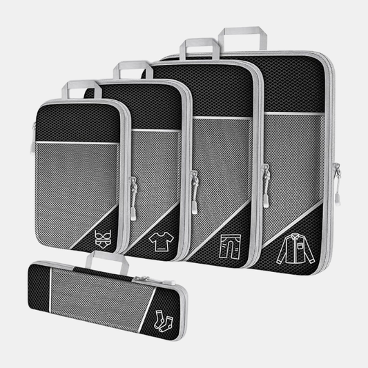 Sacs De Compression Multi-Usage Pour Optimisation Du Rangement Et Gain De Place Storage bag Electro Paris Noir