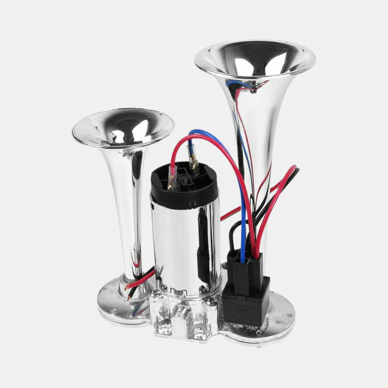 Klaxon Électrique Puissant Pour Voitures Camions Et Véhicules Utilitaires Horn Electro Paris Argent