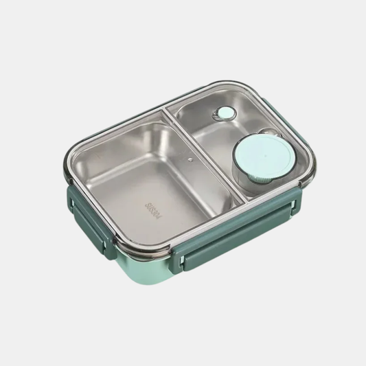 Boîte Isotherme Élégante – Conservation des Repas Pratique et Stylée Food Containers Electro Paris Vert 2 Compartiments