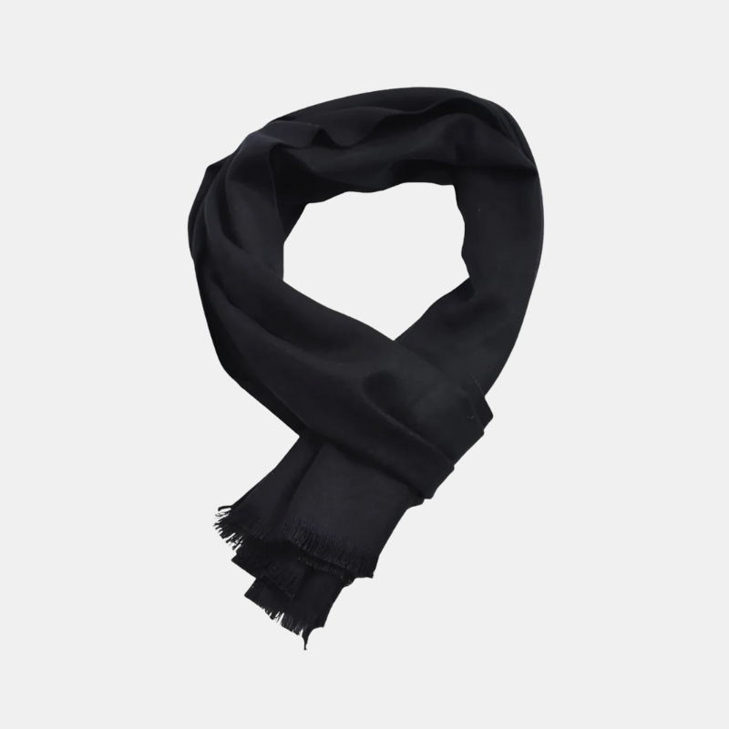 Écharpe En Cachemire Unie Pour Femme Avec Chaleur Et Élégance Luxueuse Scarfs Electro Paris Noir
