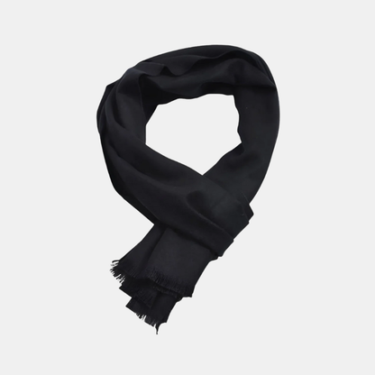 Écharpe En Cachemire Unie Pour Femme Avec Chaleur Et Élégance Luxueuse Scarfs Electro Paris Noir