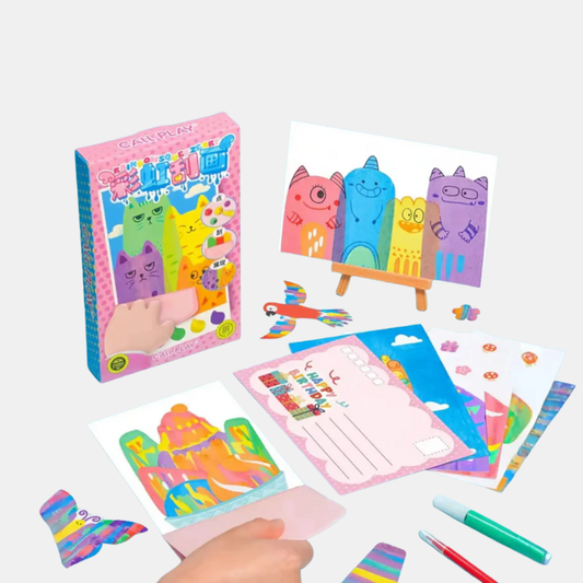 Set De Dessin À Gratter Pour Enfants Pour Créer Des Œuvres Arc-En-Ciel Sans Désordre Toys & Games > Arts & Crafts > Drawing & Coloring Supplies > Scratch Art Kits Electro Paris Multicolore