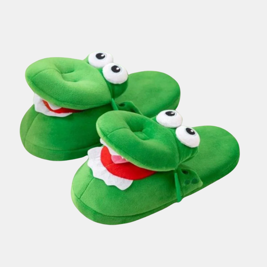 Pantoufles Croq – Ajoutez une Touche Sauvage à Vos Moments de Détente Croq Slippers Electro Paris Vert Petit