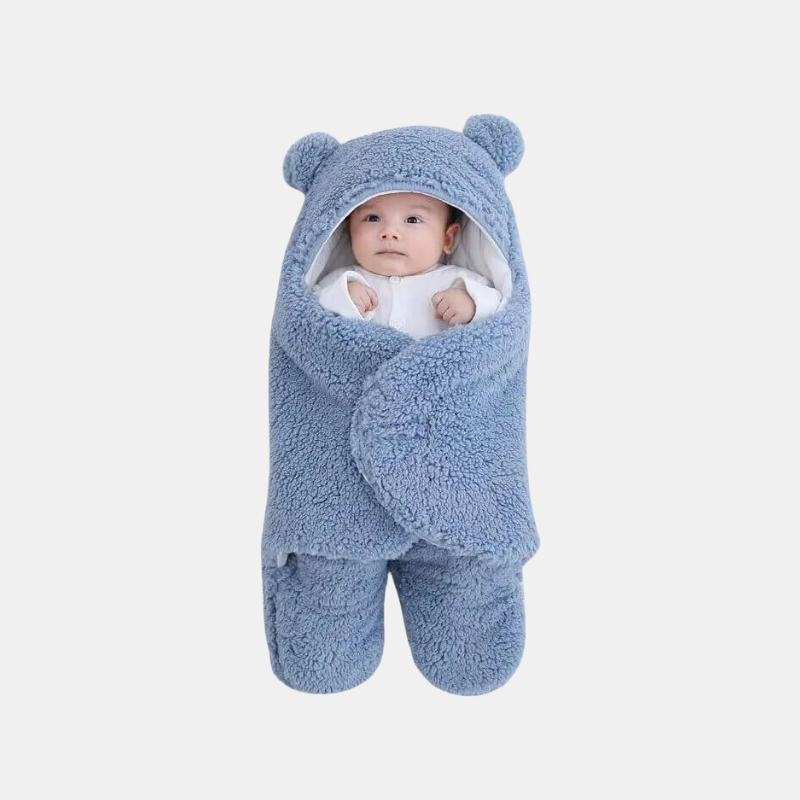 Sac De Couchage Pour Bébé Ultra-Doux Et Confortable Avec Design Ours Mignon Baby & Children Electro Paris Bleu 0-3 Months