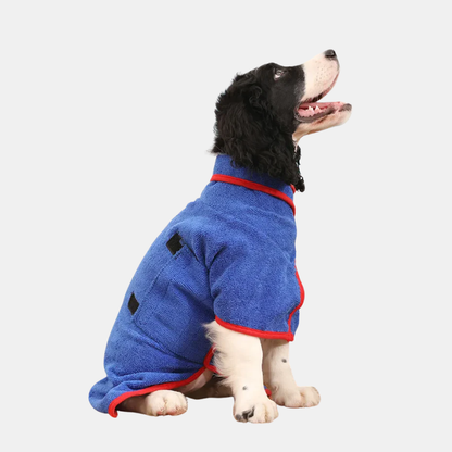 Peignoir Pour Chien Ultra-Absorbant Pour Un Séchage Rapide Et Confort Optimal Dog dress Electro Paris Bleu XS