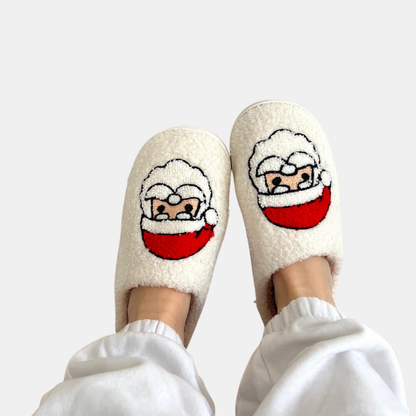 Chaussons de Noël Joyeux Avec Motifs Festifs Pour Confort Et Esprit Des Fêtes Slippers Electro Paris Santa Claus 36
