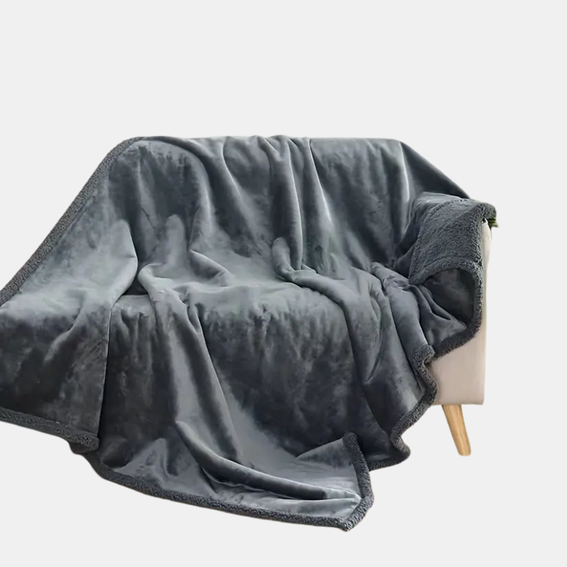 Couverture Douce Imperméable Pour Couples Confort Protection Et Moments De Détente À Deux Black Friday Deal Blankets Electro Paris Gris S - 28'x40' (71x100cm)