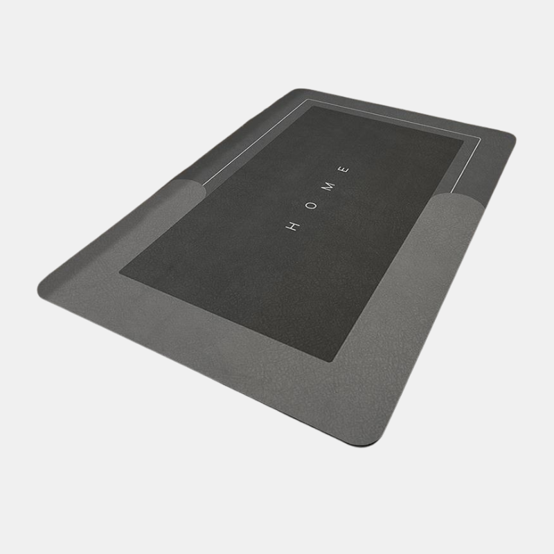 Tapis De Bain Ultra Absorbant En Fibre Nano Pour Salle De Bain Moderne Black Friday Deal Bath Mats & Rugs Electro Paris Noir-Gris Carré 40 x 60 cm