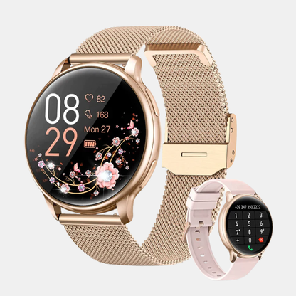Montre Connectée Intelligente Pour Femme Élégante Et Multifonctionnelle Gadgets Smartwatch Electro Paris Or