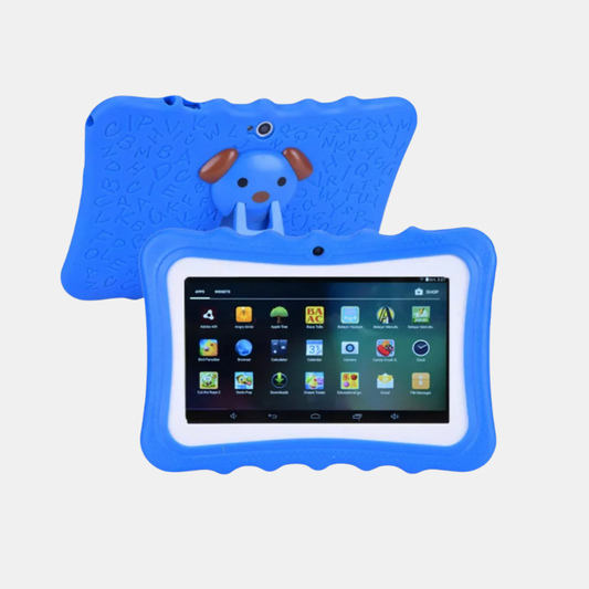Tablette Pour Enfants Robuste 7 Pouces Avec Écran Protecteur Et Contenu Éducatif Et Ludique Tablets Electro Paris Bleu