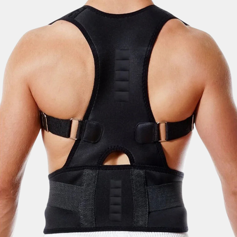 Correcteur De Posture Magnétique Pour Soutien Du Dos Et Amélioration De La Posture Back brace Electro Paris Noir S