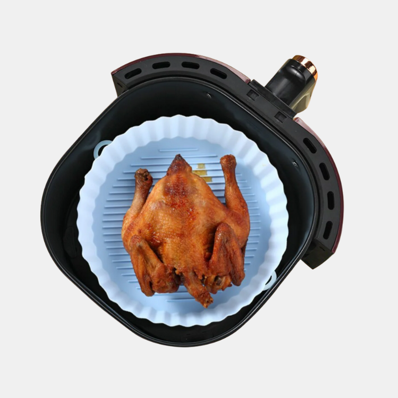 Friteuse À Air Chaud Panier En Silicone Réutilisable Air Basket Black Friday Deal Air fryer silicon Electro Paris Bleu