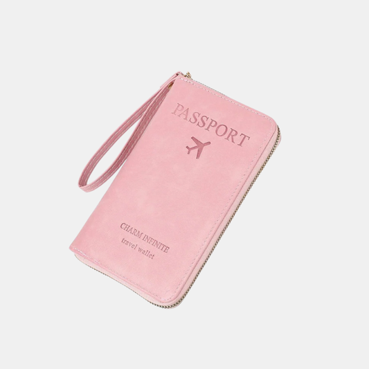 Portefeuille RFID En Cuir Élégant Pour Voyageurs Modernes Et Organisation Optimale Passport holder Electro Paris Rosa