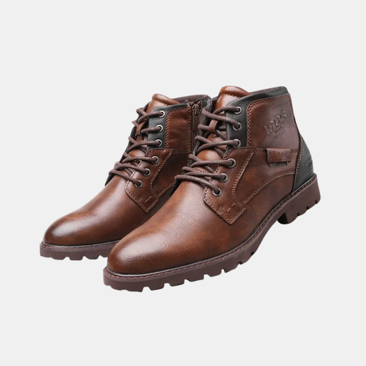 Bottines En Cuir Pour Homme Avec Finition Raffinée Et Style Intemporel Pour Tenues Élégantes Boots Electro Paris Brun 39
