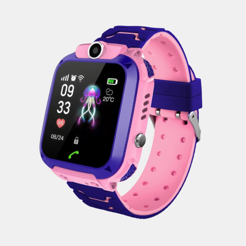 Montre Connectée Pour Enfants Avec GPS, Appels, Caméra Et Bouton SOS Smartwatch Electro Paris Rosa