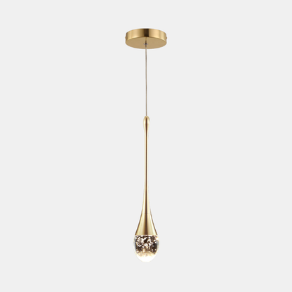Lampe Suspendue En Verre Cristal Moderne Pour Ambiances Élégantes Et Intérieurs Contemporains Ceiling Light Fixtures Electro Paris Lampe simple dorée